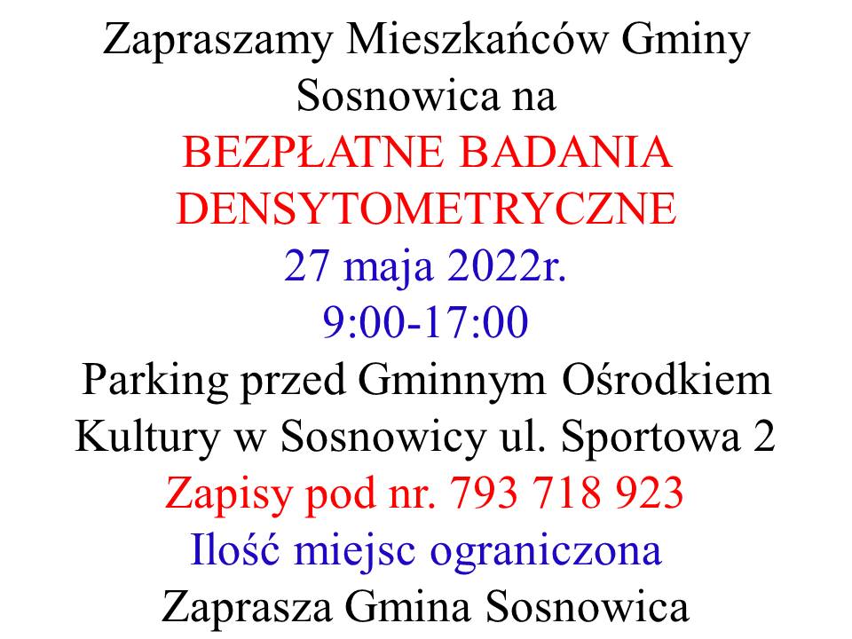 badanie densytometryczne- osteoporoza