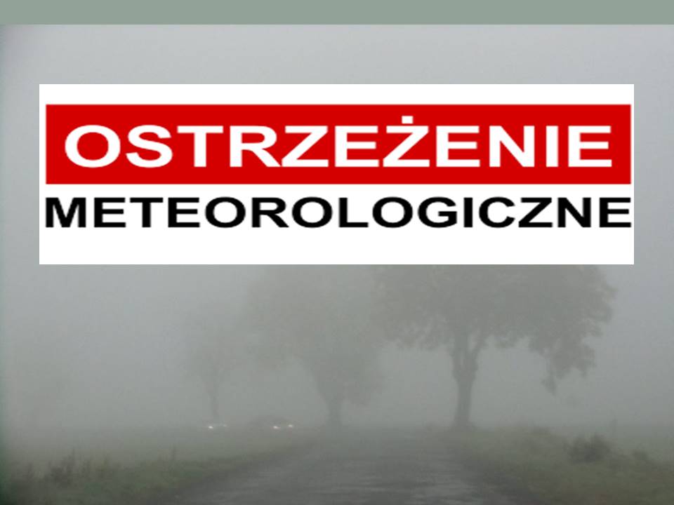 ostrzeżenie- mgła