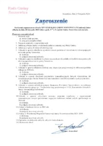 Informacja o XIV Sesji Rady Gminy Sosnowica- 28.11.2025r.
