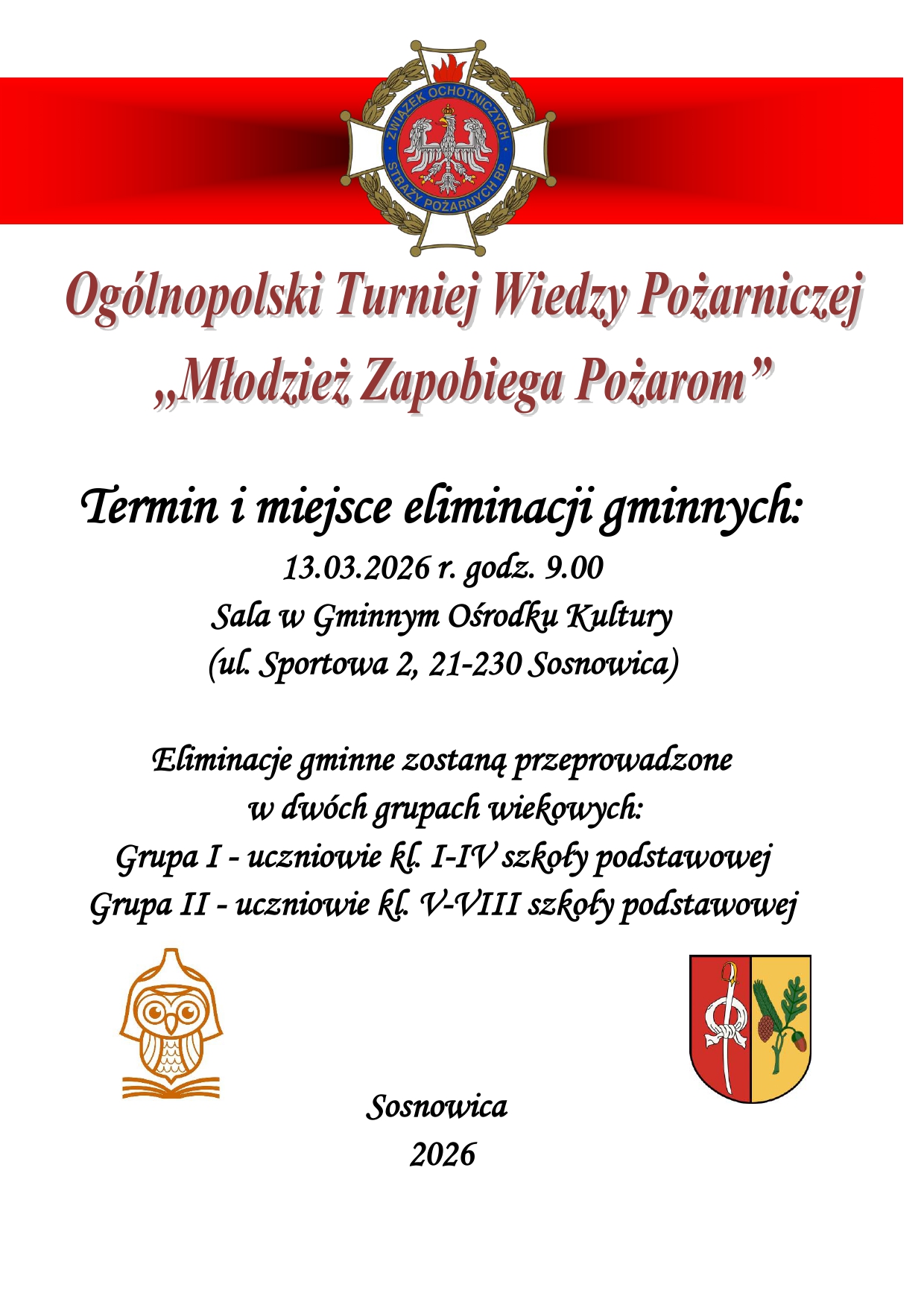 Ogólnopolski Turniej Wiedzy Pożarniczej ,,Młodzież Zapobiega Pożarom”